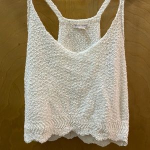 Melrose and Market Knit White Tank